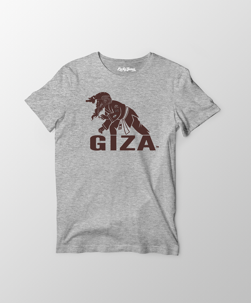 REORG Giza T-Shirt- Grey/ Brown