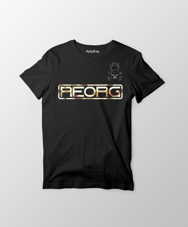 Limited Edition REORG WDG Camo T-Shirt- Black