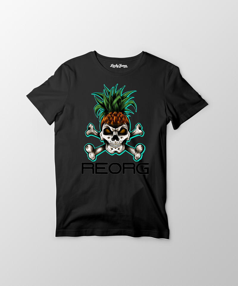 REORG Colour Pineapple Skull T-Shirt